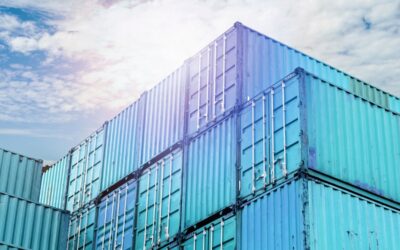 Magazyn dla przesyłek morskich w głębi lądu